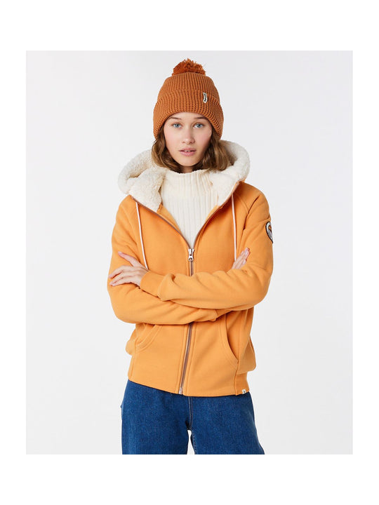 Bluza damska RIP CURL Velouchi Sherpa Fleece pomarańczowy - Adventure Sports
