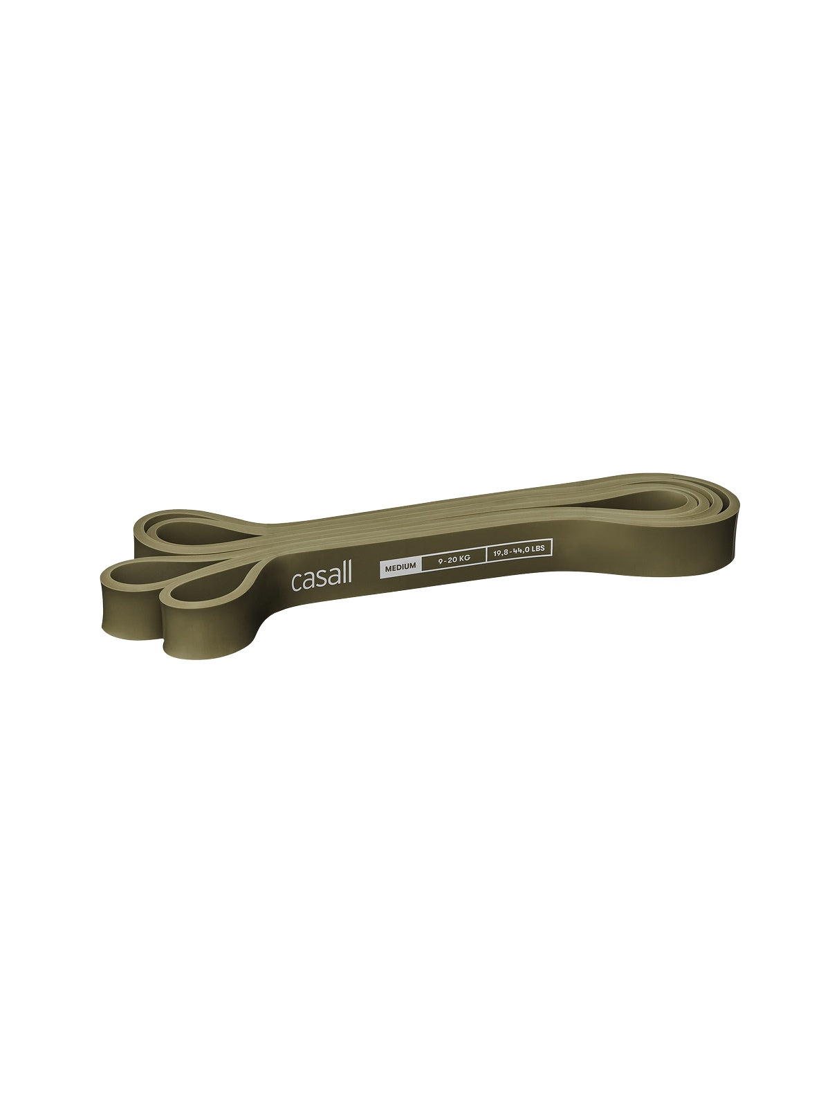 Taśma do ćwiczeń CASALL Long rubber band medium green - TU - Akcesoria - Adventure Sports