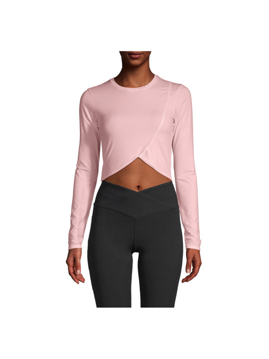 Koszulka CASALL Overlap Crop Long Sleeve różowy - Adventure Sports
