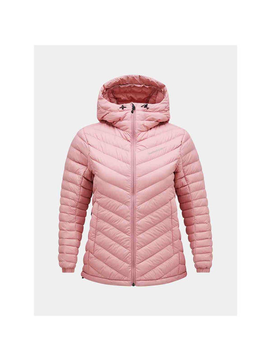 Kurtka puchowa Peak Performance W Frost Down Hood Jacket różowy - narciarska - Adventure Sports
