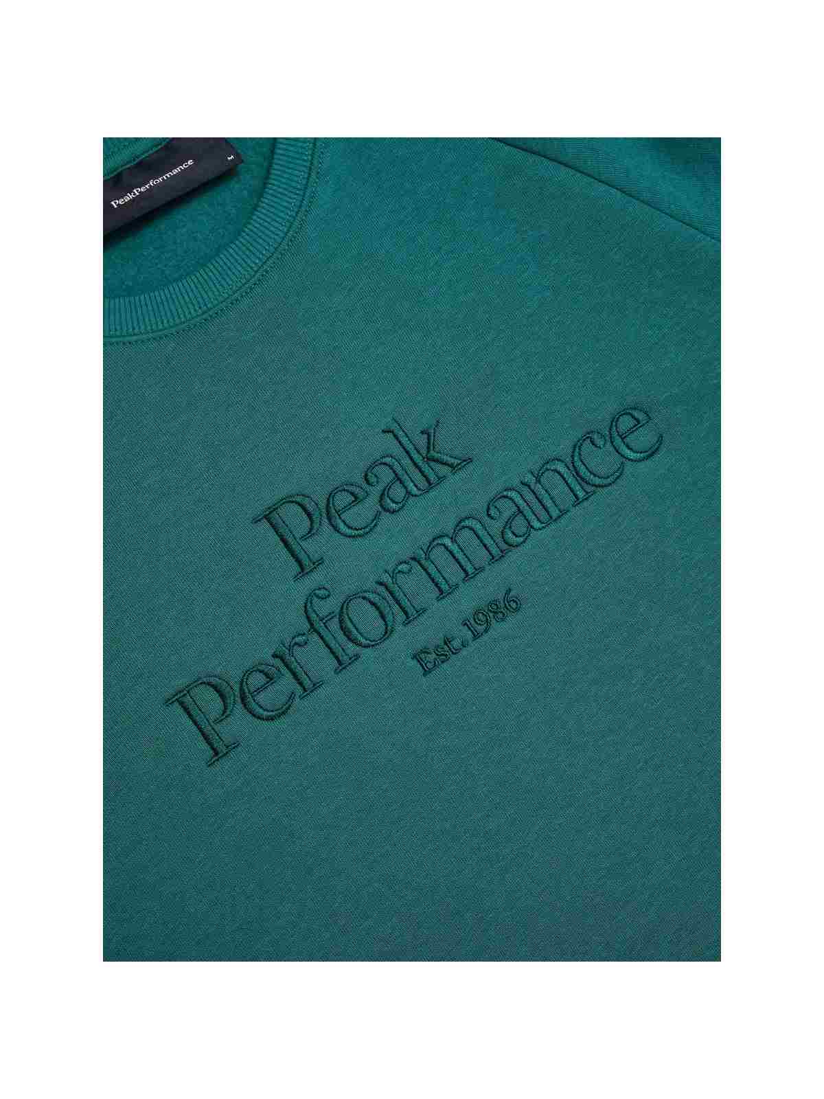 Bluza Peak Performance M Original Crew zielony - Adventure Sports