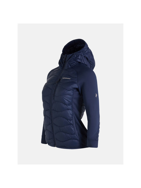 Kurtka puchowa Peak Performance W Helium Down Hybrid Hood niebieski - Adventure Sports
