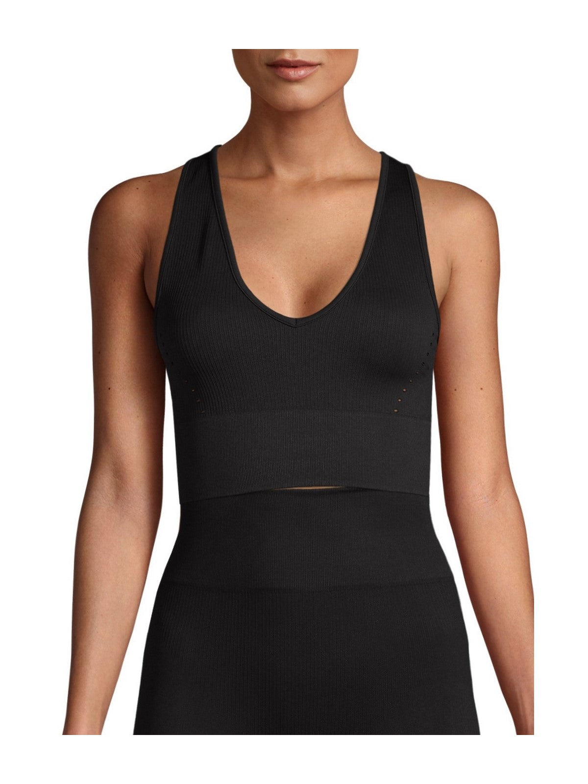 Top treningowy CASALL Seamless Femme V-neck czarny - Adventure Sports