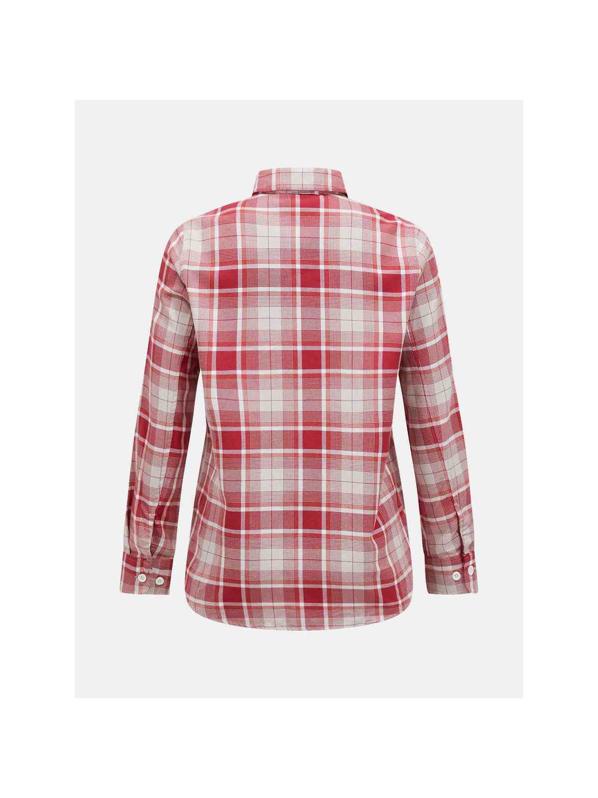 Koszula Peak Performance W Cotton Flannel Shirt czerwono biała krata - Adventure Sports
