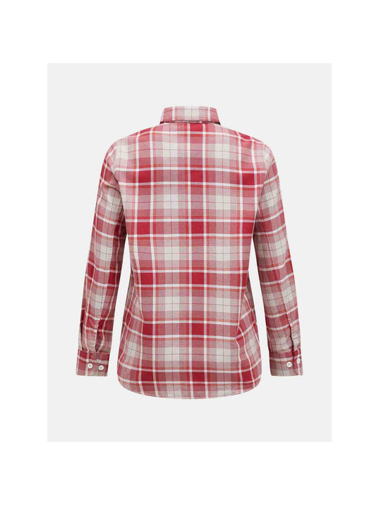 Koszula Peak Performance W Cotton Flannel Shirt czerwono biała krata - Adventure Sports
