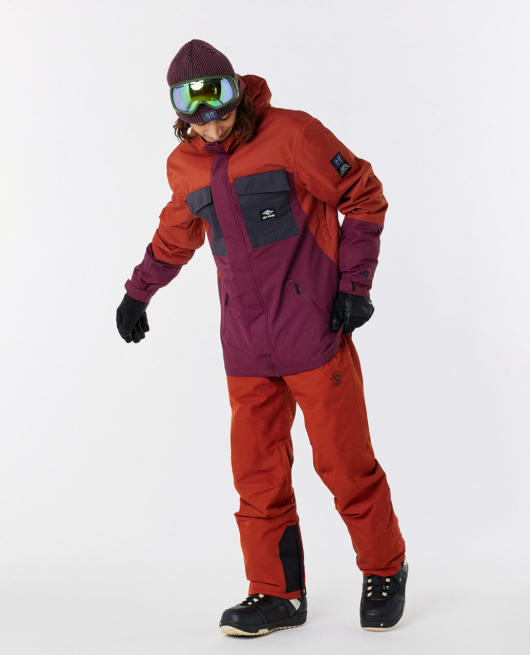Kurtka narciarska RIP CURL Pinnacle 10K/10K Jacket czerwony - Adventure Sports