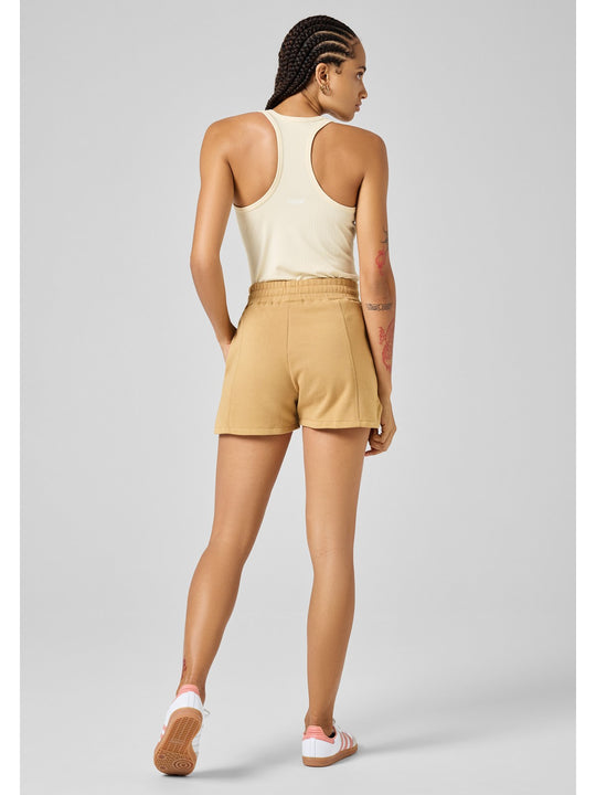 Szorty bawełniane damskie CASALL Terry Spring Shorts beżowy - Adventure Sports
