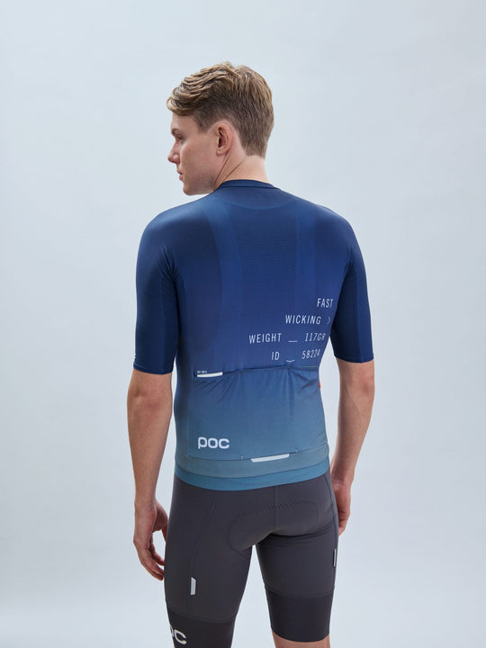 Koszulka rowerowa POC M’s Pristine Print Jersey granatowy - Adventure Sports
