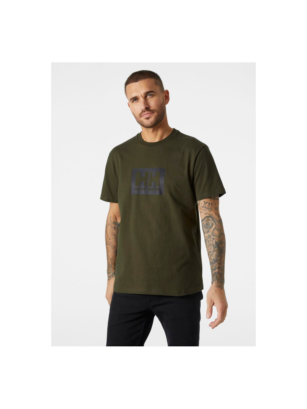 Koszulka Helly Hansen HH Box T zielony - Adventure Sports