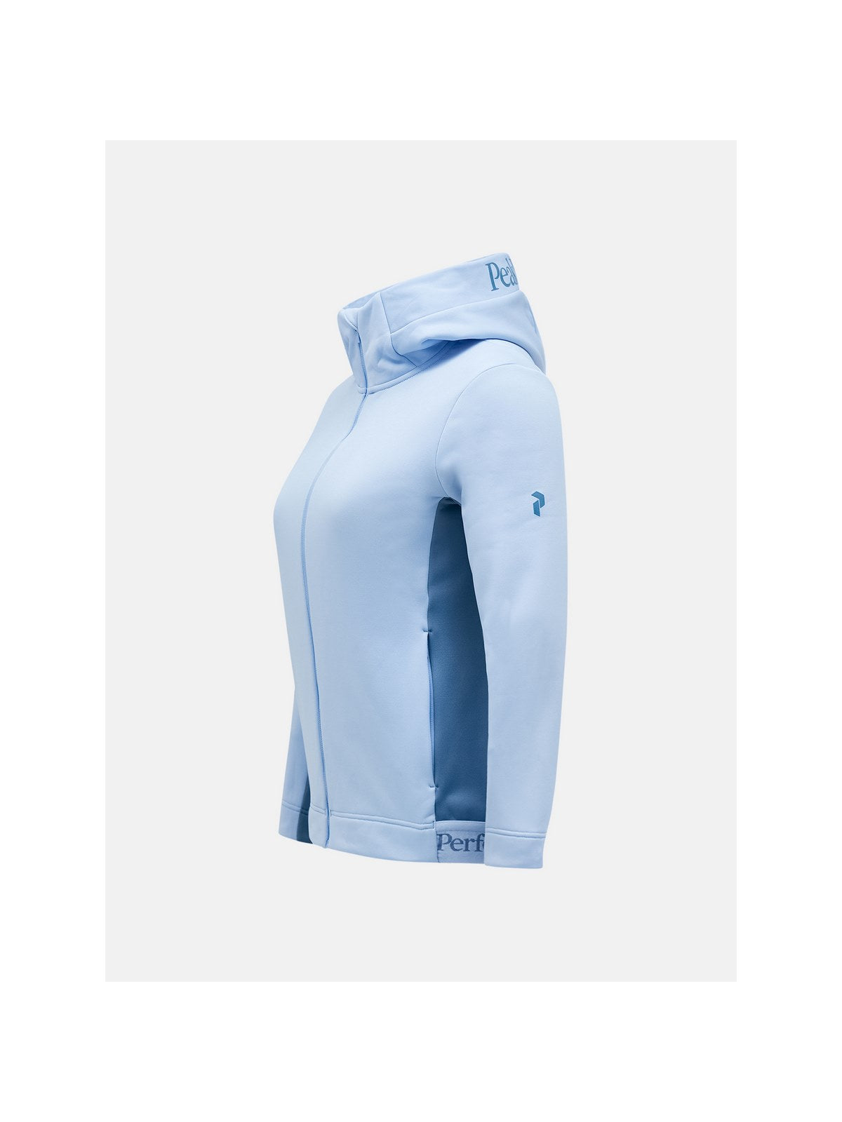 Bluza damska mid layer Peak Performance W Rider Tech Zip Hood niebieski - Adventure Sports