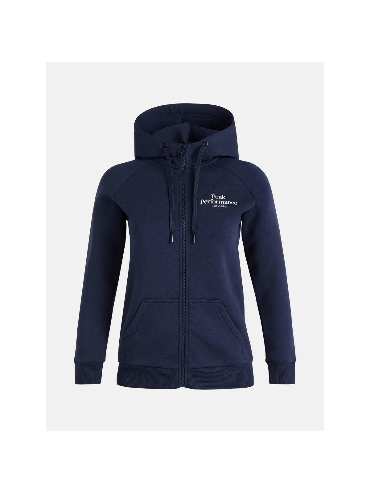 Bluza Peak Performance W Original Zip Hood granatowa - Adventure Sports