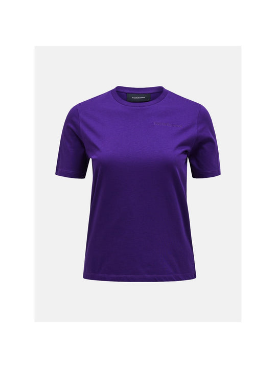 T-Shirt Peak Performance W Original Small Logo Tee fioletowy - Koszulka - Adventure Sports
