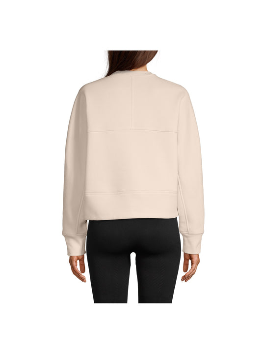 Bluza sportowa damska CASALL Boxy Crew Neck Sweatshirt piaskowy - Adventure Sports
