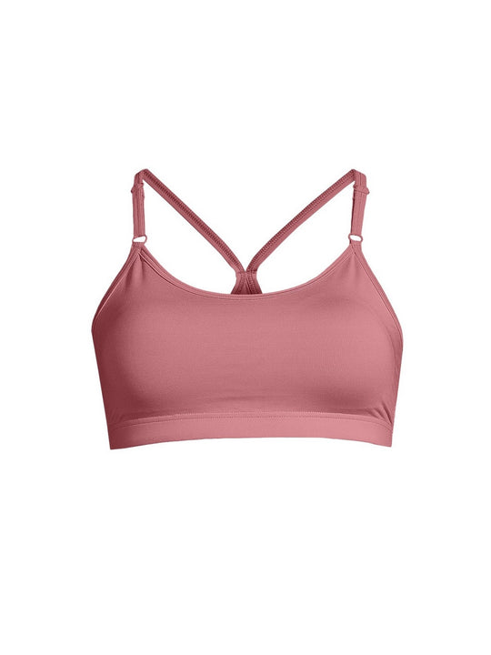 Stanik treningowy CASALL Strappy Sports Bra różowy - Bielizna - Adventure
