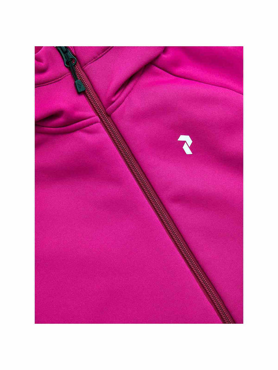 Bluza mid layer dziewczęca Peak Performance Jr Rider Zip Hood różowy - Adventure Sports
