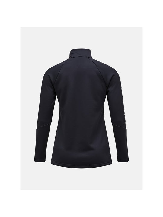 Bluza damska Peak Performance W Rider Zip Jacket czarny - Adventure Sports
