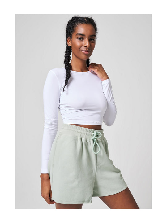 Koszulka CASALL Crop Long Sleeve biały - Adventure Sports
