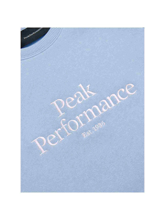 Bluza Peak Performance W Original Crew niebieski - Adventure Sports
