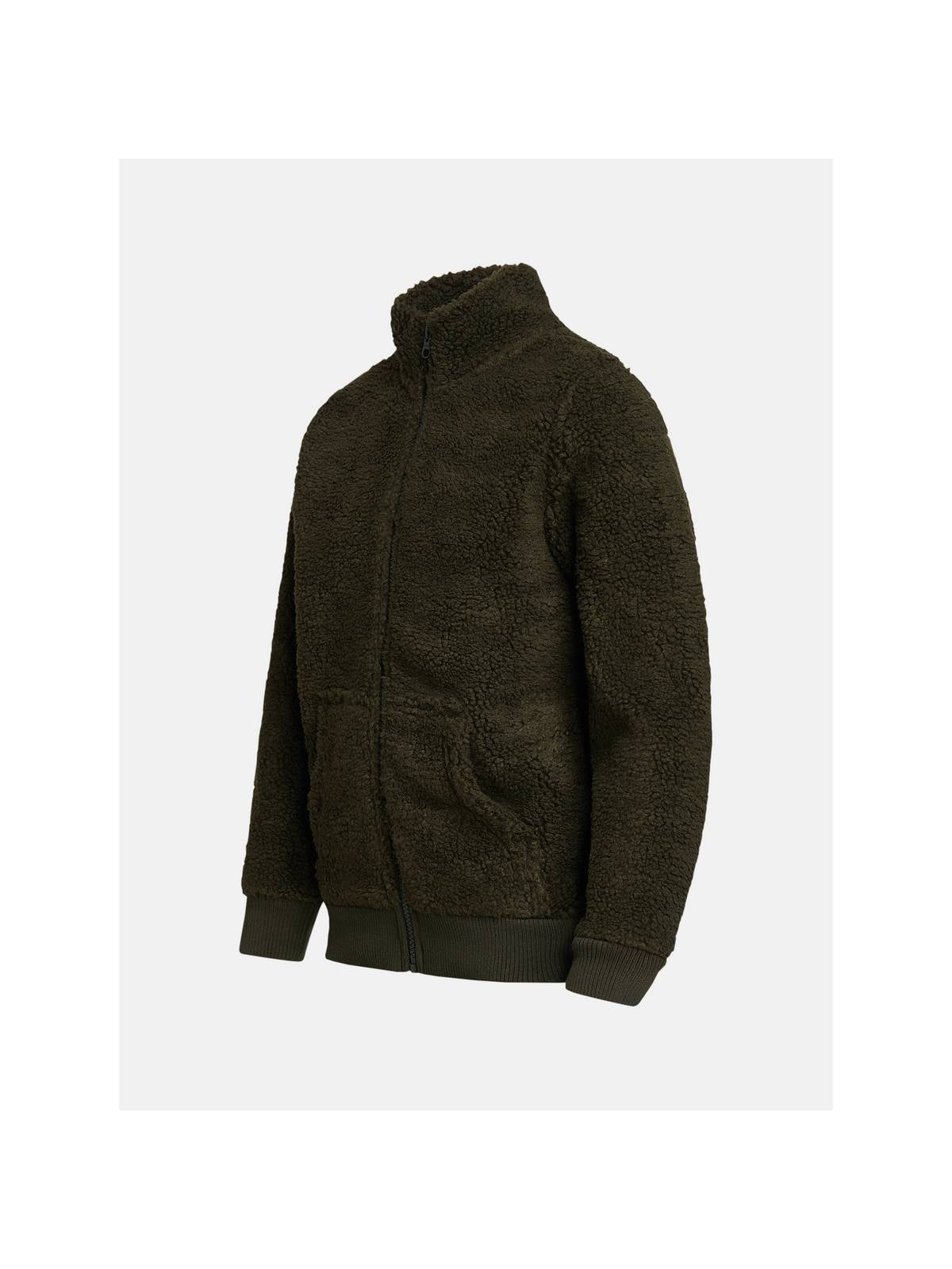 Bluza dziecięca Peak Performance JR ORIGINAL PILE ZIP JACK zielona - Kurtka - Adventure Sports