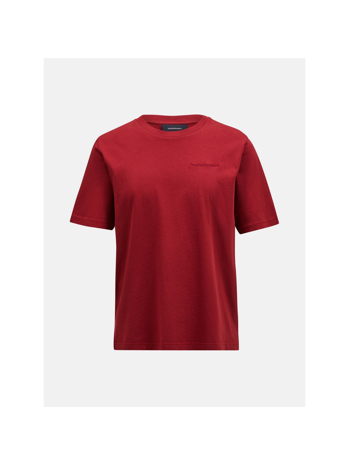 T-Shirt Peak Performance M Original Small Logo Tee bordowy - Koszulka - Adventure Sports