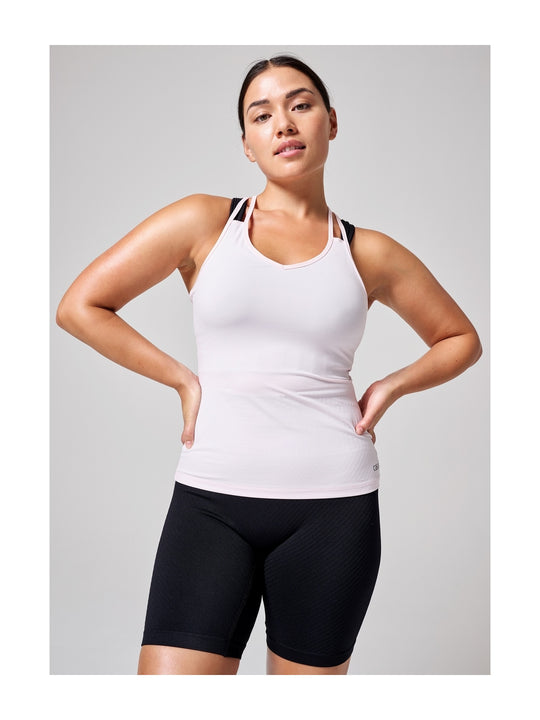 Koszulka sportowa CASALL V-Neck Racerback różowy - Adventure Sports
