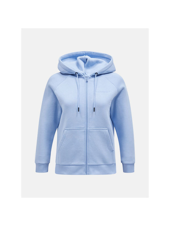 Bluza Peak Performance W Original Small Logo Zip Hood niebieski - Adventure Sports
