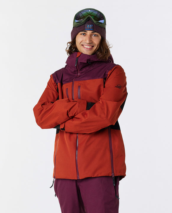 Kurtka narciarska RIP CURL Back Country 30K/40K Jacket czerwony - Adventure Sports
