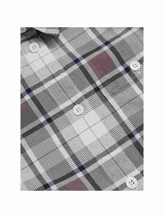 Koszula Peak Performance W Cotton Flannel Shirt fioletowo biała krata - Adventure Sports
