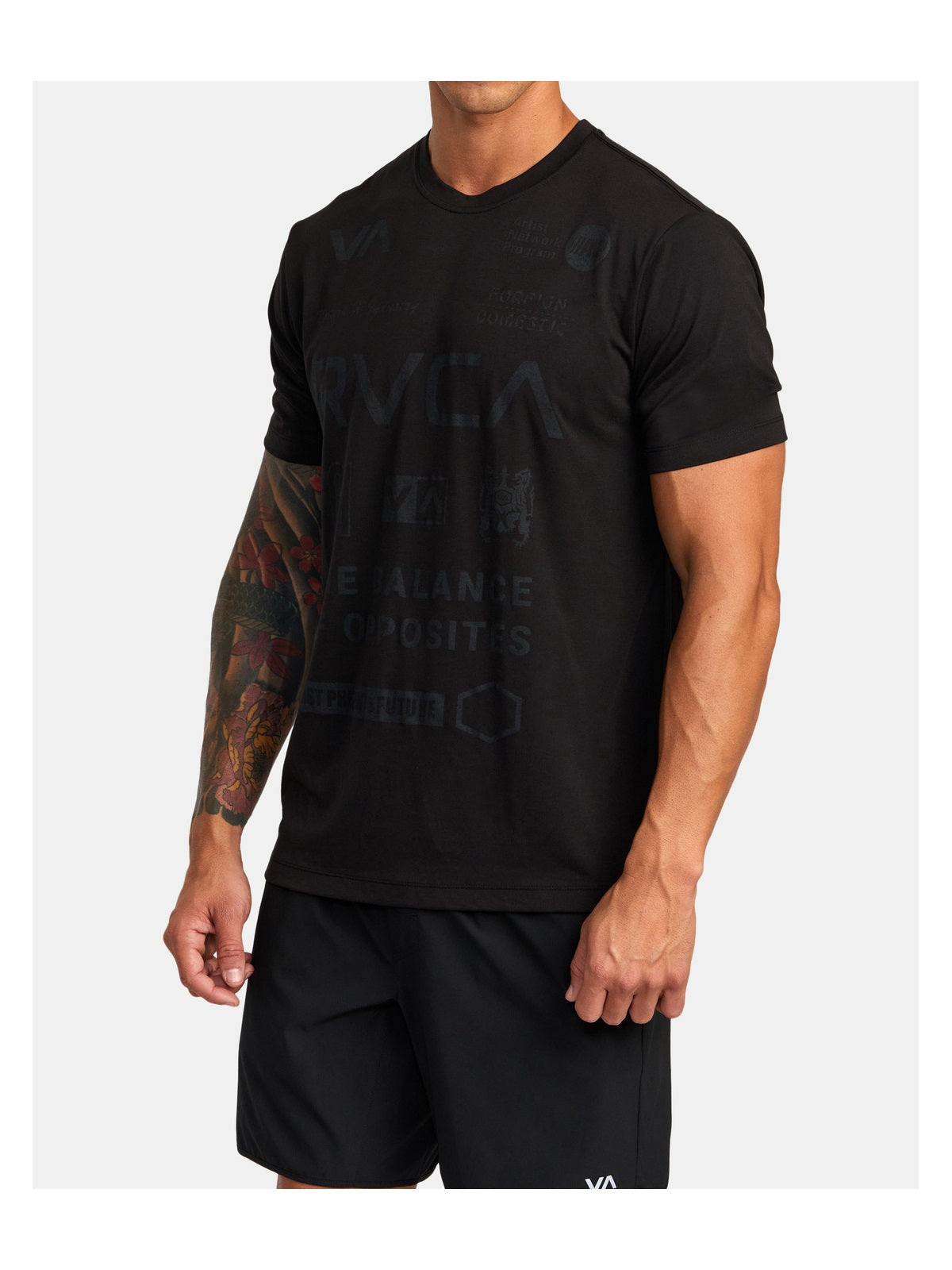 T-Shirt RVCA All Brand Ss czarny - Koszulka - Adventure Sports