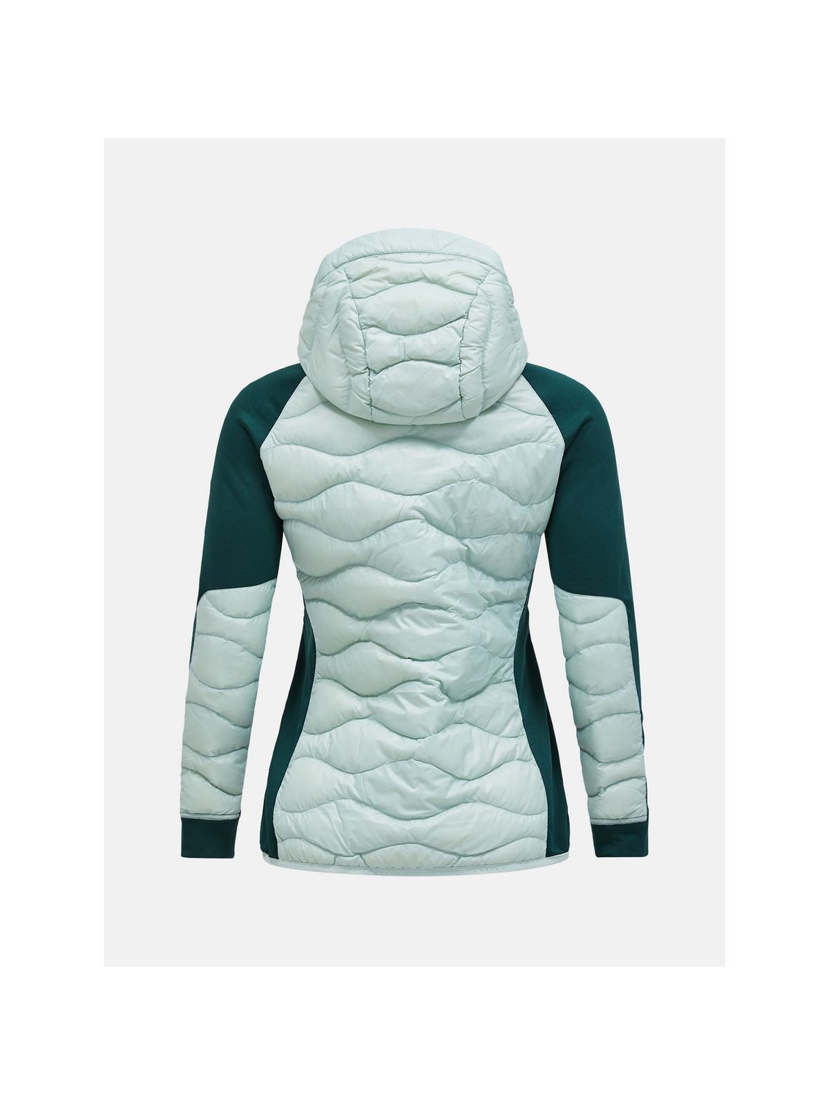 Kurtka puchowa Peak Performance W Helium Down Hybrid Hood zielony - Adventure Sports