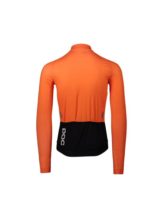 Koszulka rowerowa POC M’S ESSENTIAL ROAD LS - pomarańczowy - Adventure Sports

