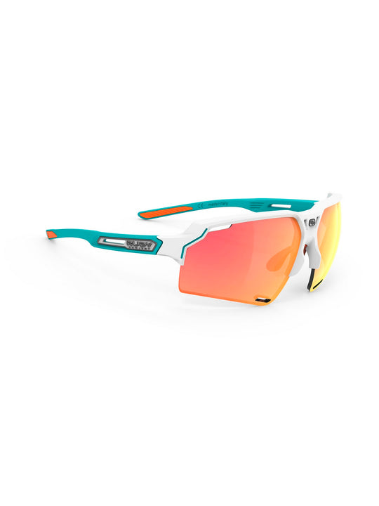 Okulary Rudy Project DELTABEAT - biało szmaragdowy | Multilaser Orange Cat.3 - ONE SIZE - Adventure Sports
