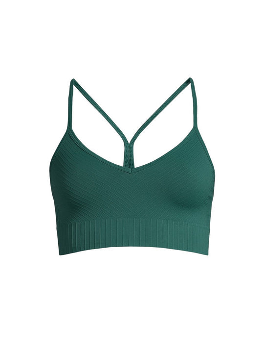 Top sportowy CASALL Seamless Graphical Rib Sports zielony - Adventure
