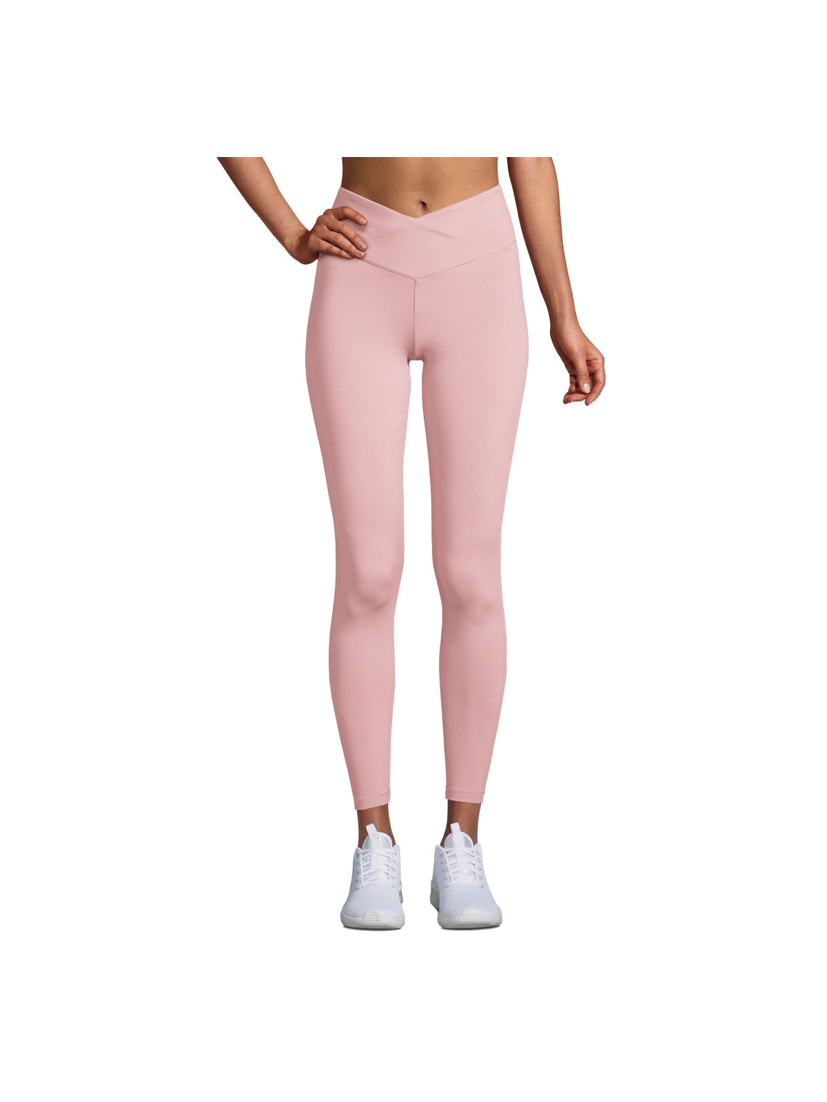 Legginsy CASALL Overlap High Waist Tights różowy - Adventure Sports