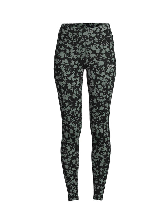 Legginsy CASALL Essential Tights Printed zielony - Adventure Sports
