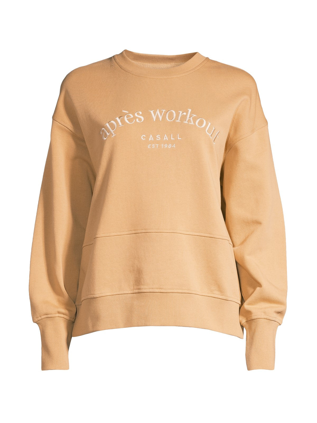 Bluza treningowa damska CASALL Terry Spring Crew Neck beżowy - Adventure Sports