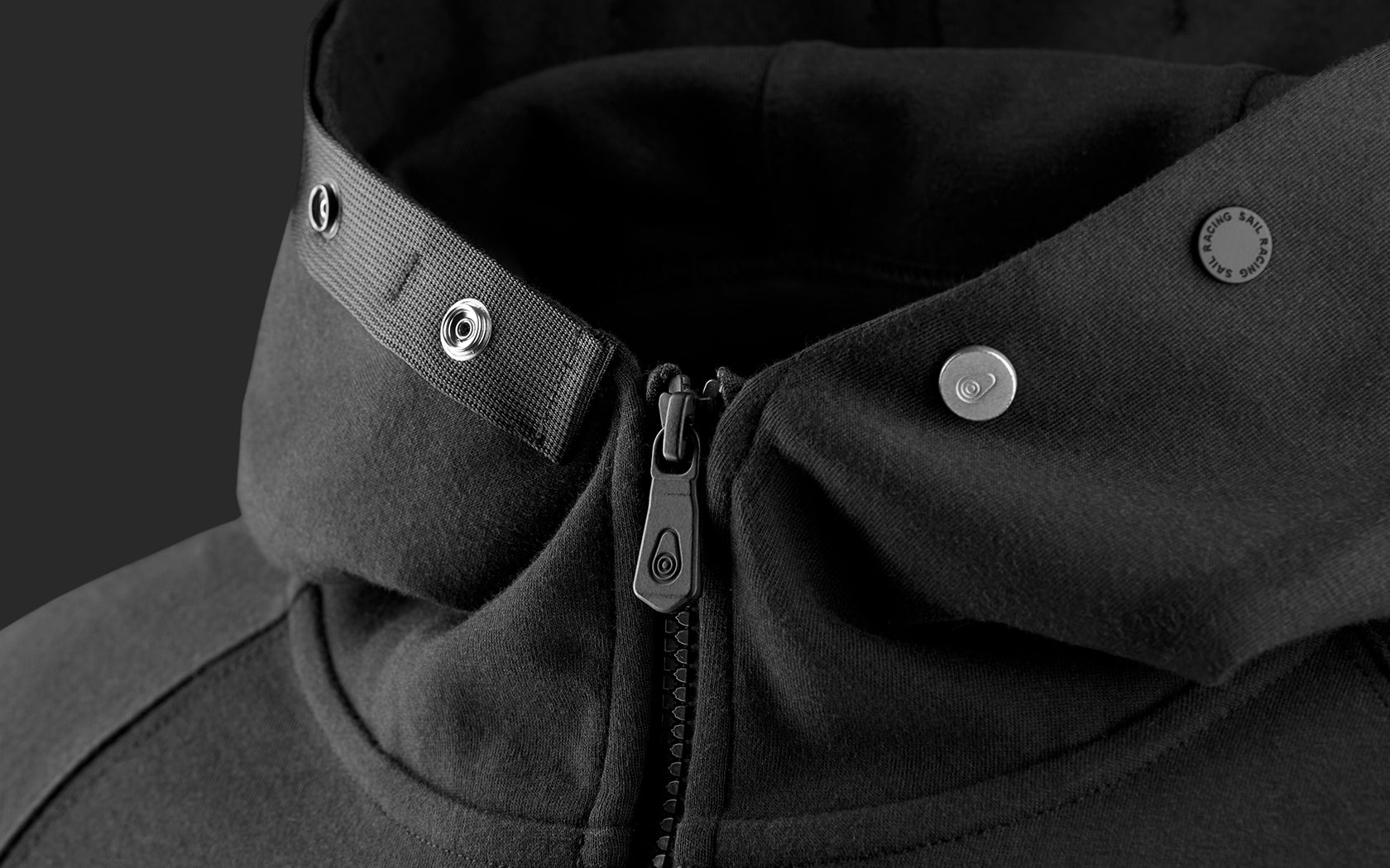 Bluza SAIL RACING RACE EDITION ZIP HOOD czarna - Adventure Sports