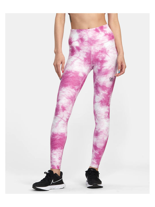 Legginsy RVCA Thug Rose Essential Legging różowy - Adventure Sports
