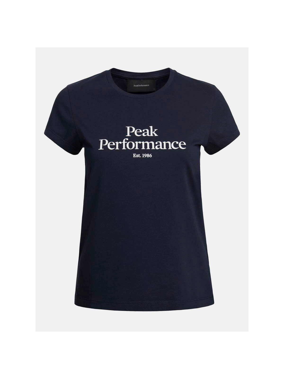 T-Shirt damski PEAK PERFORMANCE W ORIGINAL TEE granatowy - Koszulka - Adventure Sports
