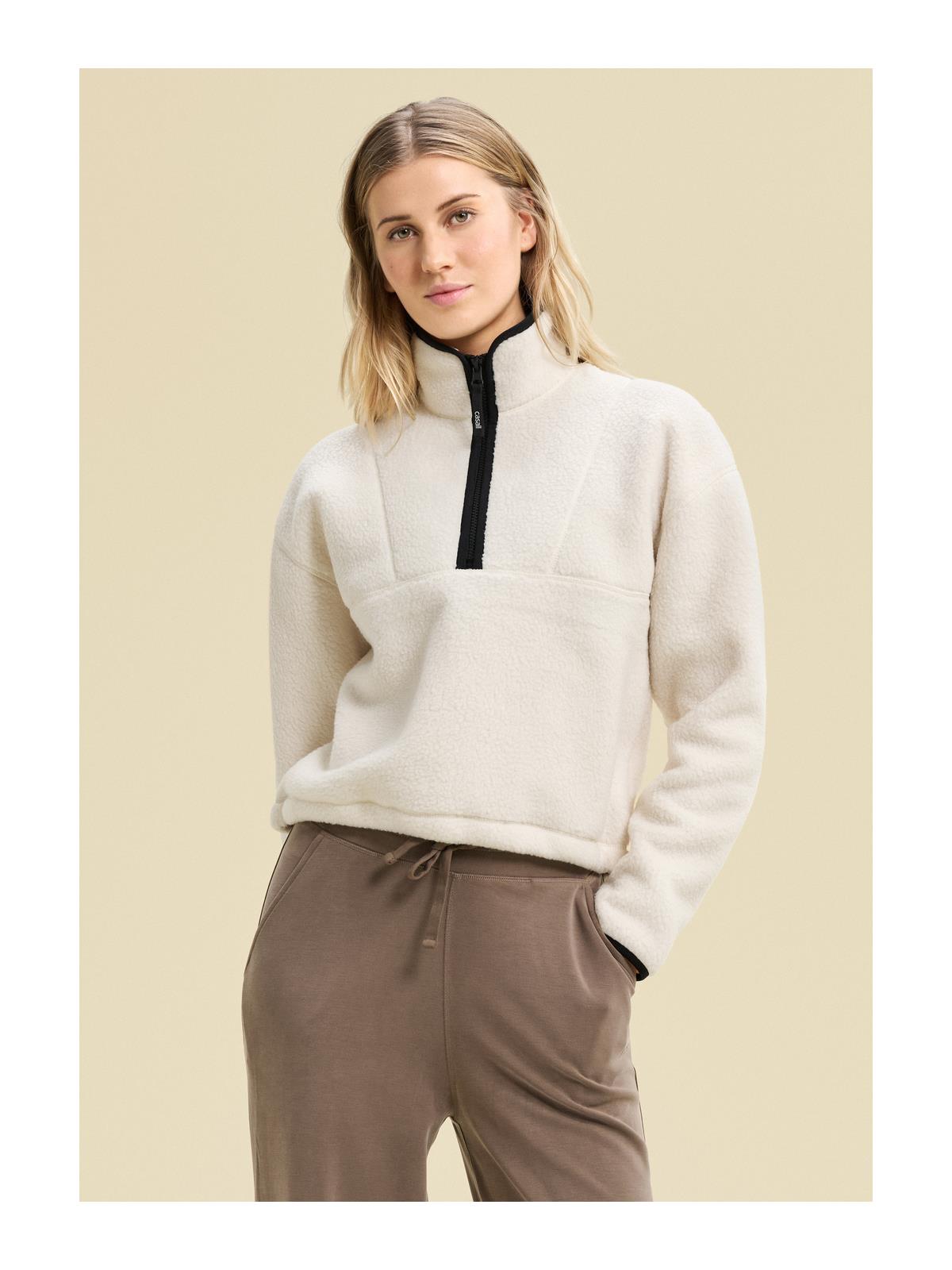 Bluza CASALL Pile Half Zip biały - Adventure Sports