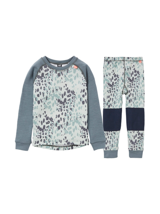 Zestaw bielizny dziecięcej Helly Hansen K Hh Graphic Lifa Merino Set-zielony - Bielizna - Adventure Sports
