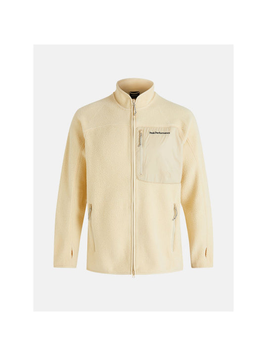Bluza Peak Performance M Pile Zip Jacket beżowy - Adventure Sports
