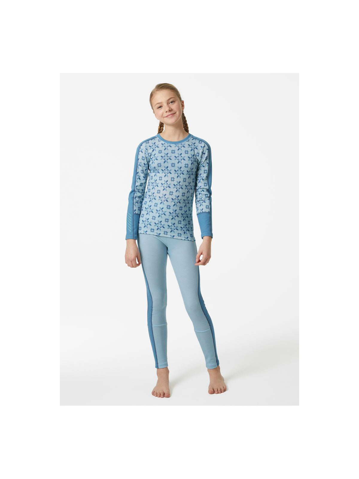 Bielizna Helly Hansen Jr Graphic Lifa Merino Set biały - Adventure Sports