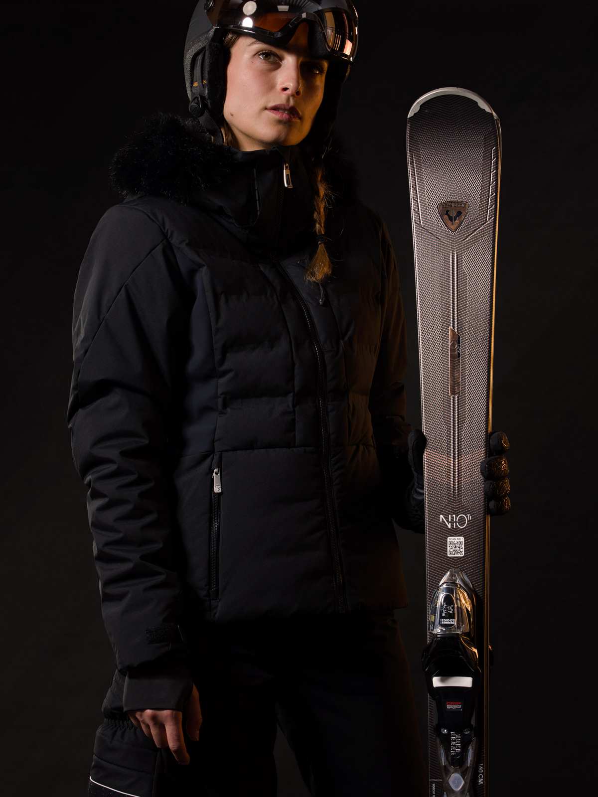 Narty ROSSIGNOL NOVA 10 Ti + wiązania LOOK Xpress W11 GW B83 black gold - Adventure Sports