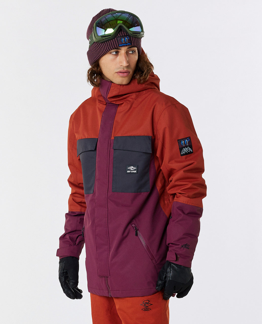 Kurtka narciarska RIP CURL Pinnacle 10K/10K Jacket czerwony - Adventure Sports