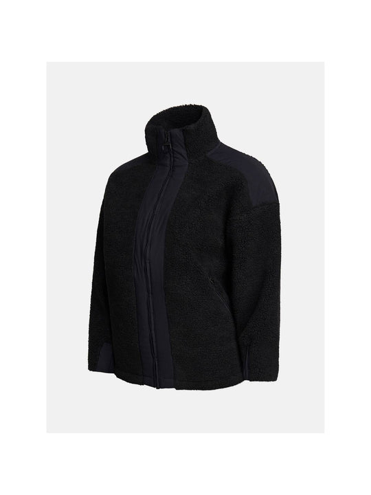 Bluza damska Peak Performance W ORIGINAL PILE ZIP czarna - Adventure Sports
