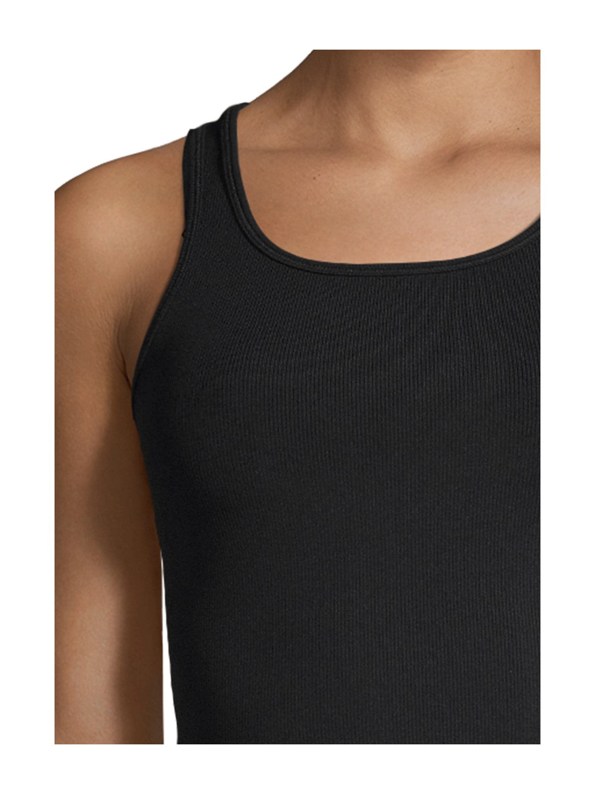 Koszulka sportowa CASALL Crop Rib Racerback czarny - Adventure Sports