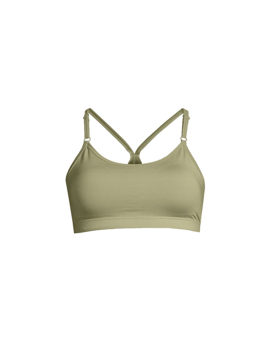 Stanik treningowy CASALL Strappy Sports Bra zielony - Top - Adventure

