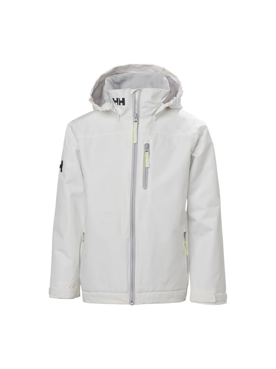 Kurtka dziecięca Helly Hansen Jr Crew Midlayer Jacket biały - Adventure Sports
