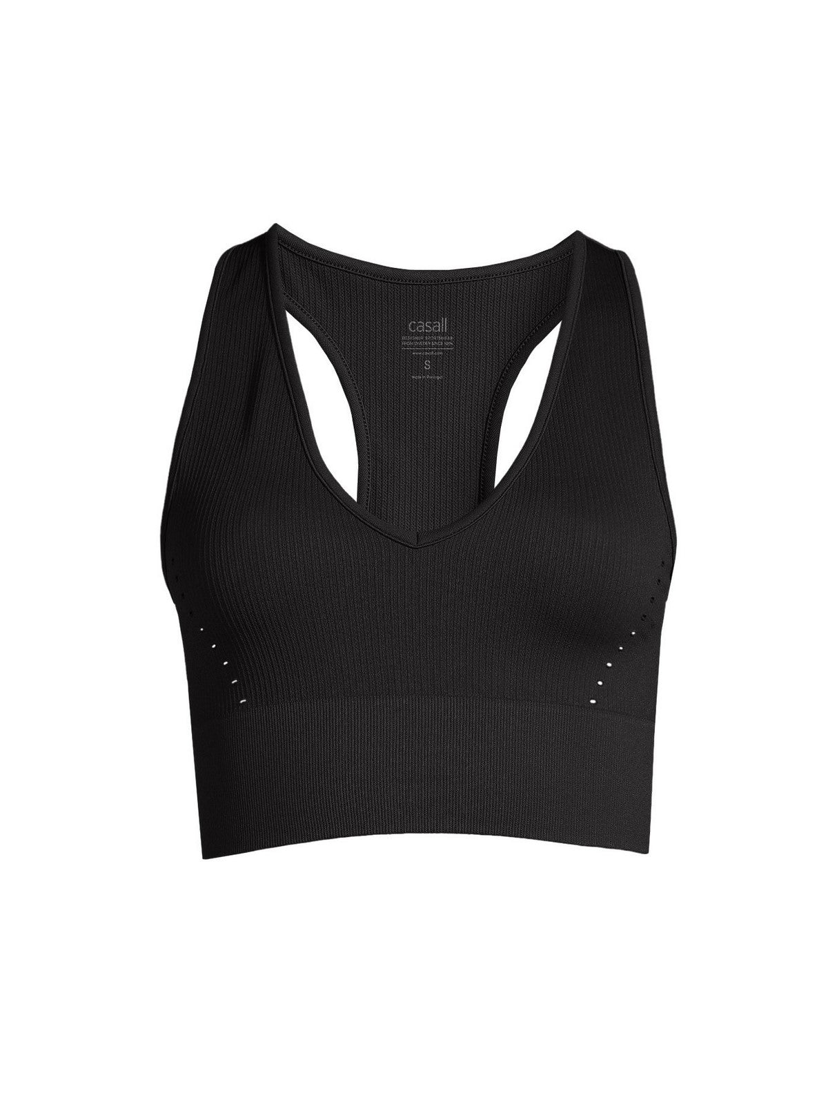 Top treningowy CASALL Seamless Femme V-neck czarny - Adventure Sports
